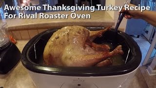 How to Cook a Turkey with a Rival Roaster Oven [upl. by Cathee]