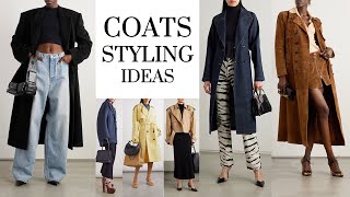 COATS STYLING IDEAS coat shopping style fashion fashiontrends [upl. by Holladay]