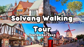 Solvang California Walking Tour  September 2023 4K [upl. by Roby]