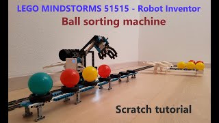 Lego Mindstorms 51515 simple ball sorting machine [upl. by Rimma490]