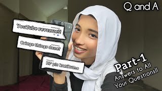 Q and A  REPLYING TO ALL THE COMMENTS🫨  PART 1  ASMILA SULTHANA [upl. by Amiaj]