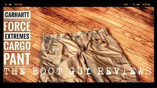 CARHARTT FORCE EXTREMES CARGO PANT  The Boot Guy Reviews [upl. by Niad]