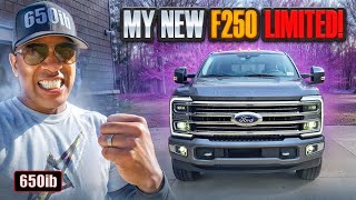 BUYING amp DRIVING MY NEW 2024 FORD F250 SUPER DUTY LIMITED [upl. by Kieryt]