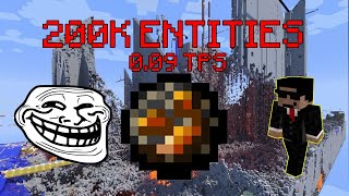 Crashing 2B2T with 200k Entities 009 TPS [upl. by Tamiko]