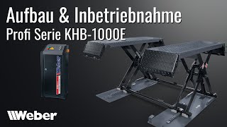 Scherenhebebühne KHB 1000E  Aufbau und Inbetriebnahme ab Januar 22 [upl. by Grous486]