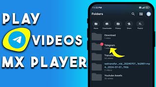 How to Play Telegram Video in MX Player  EASILY [upl. by Yelrah545]