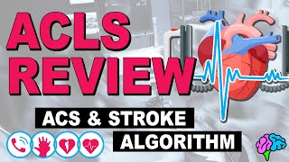 ACS amp Stroke Algorithms  ACLS Review [upl. by Maddeu]