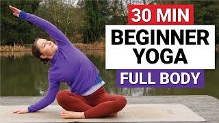 30 Min Beginner Yoga  Gentle Full Body Yoga Flow [upl. by Aihseuqal]