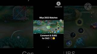 Miya 3855 Matches  ML Season 34 mobilelegends shortgamehighlights [upl. by Hertzfeld830]