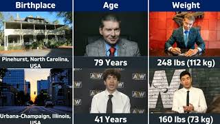 Comparison Vince McMahon Vs Tony Khan  WWE vs AEWwwe comparison aew wweviralvideos [upl. by Hannasus195]