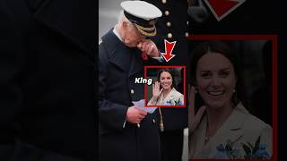 King Charles Holds Back Tears While Kate Makes Rare Royal Appearance At Memorial Service shorts [upl. by Felicio236]