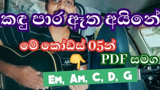 Kandu Para Atha Aine  Guitar Lesson  Milton Mallawarachchi  Sinhala Guitar Lesson [upl. by Alyad488]