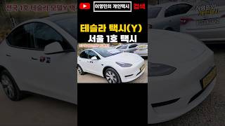 서울 1호 테슬라 모델 Y 택시 이영민의개인택시 shorts teslamodely [upl. by Aseeral]