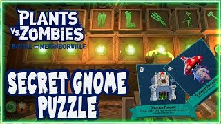 Giddy Park Secret Gnome Puzzle Solution Plants vs Zombies Battle for Neighborville [upl. by Corell]