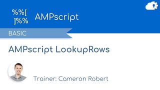 AMPscript LookupRows  Salesforce Marketing Cloud Functions in 5 minutes [upl. by Hayila92]