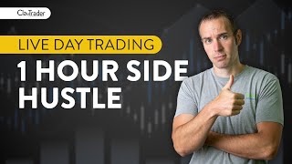 LIVE Day Trading  1 Hour Side Hustle Worth It [upl. by Marvin]