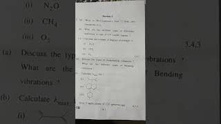 Bsc 3rd year polynuclear hydrocarbon Dyeshetrocyclic compounds UV IR NMR QP 2022 paper code 301 [upl. by Einaffit]