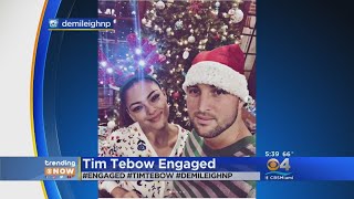 Tim Tebow Gets Engaged [upl. by Aleece226]