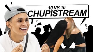 10 MUJERES VS 10 HOMBRES EN CHUPISTREAM 🍻 [upl. by Yboj]