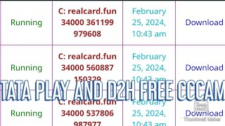 TATA PLAY 83E AND VIDEOCON 88E FREE CCCAM CLINE 2024 [upl. by Fisch92]