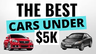 THE BEST Cars Under 5000 For Reliability  Top 5 Reliable Cars Under 5k [upl. by Flavio]