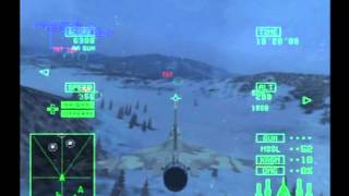 Ace Combat 5 The Unsung War  Mission 14  Ice Cage  F16XL [upl. by Okim711]