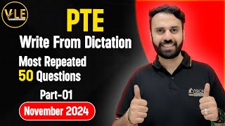 PTE Listening Write From Dictation  Real Exam Prediction November 2024  Vision Language Experts [upl. by Birmingham]