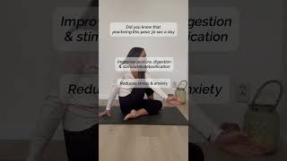 Ardha Matsyendrasana pose for postureimprovement amp digestion among other healthbenefits [upl. by Siramay61]