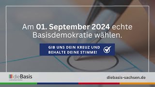 dieBasis Sachsen  Wahlspot zur Landtagswahl 2024 [upl. by Nyleda265]