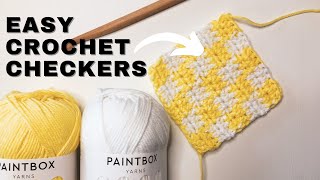 How to Crochet Checkers Like a PRO [upl. by Eniarol]