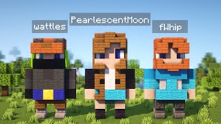 How to build wattles PearlescentMoon amp fWhip Statues in Minecraft [upl. by Ayatahs]