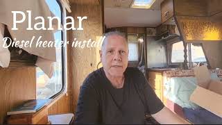 PLANAR DIESEL HEATER INSTALLATION tinyhouseonwheels lifeontheroad tinyhomelife 2smalldogs kilts [upl. by Lyrahc]