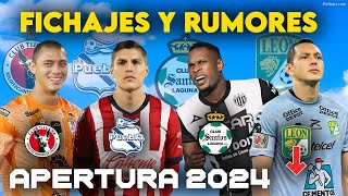 ✅🔥¡FERNANDO TAPIA A XOLOS CAMBINDO A SANTOS ¡CISNEROS A PUEBLA FICHAJES Y RUMORES AP 2024 LIGA MX [upl. by Chipman430]