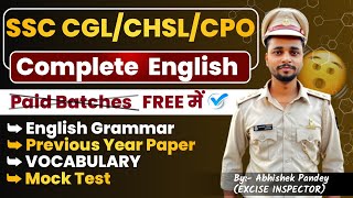 COMPLETE FREE ENGLISH COURSE  GOPAL VERMA  PRASHANT SIR  FREE MOCK TEST🔥 vocabulary ssccpo [upl. by Ferro157]