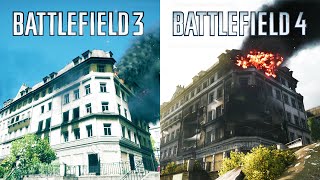 Battlefield 3 vs Battlefield 4 Compare Operation Metro [upl. by Arikaahs]