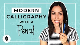 Beginners Guide To Doing Calligraphy with a Pencil [upl. by Notsud]