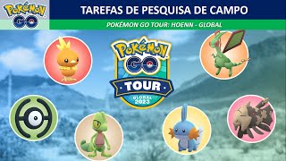 Tarefas de Pesquisa de Campo no Pokémon GO Tour Hoenn – Global  Pokémon GO [upl. by Meeker]