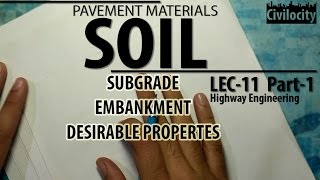 Soil in Highway Engineering  Lec  11 [upl. by Bixby]