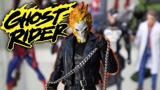 WATCH ME MAKE A CUSTOM GHOST RIDER FIGURE MAFEX [upl. by Seigler605]