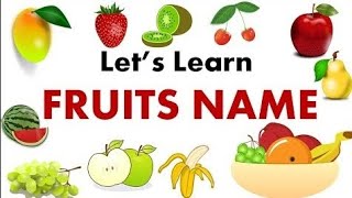 Fruits Name  Learn Fruits Name in English  Name of Fruits Basic English Learning abcd viralvideo [upl. by Ulane]