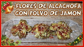 Flores de Alcachofa con Polvo de Jamón [upl. by Akenihs]