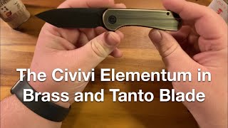 The Civivi Elementum Tanto in Brass [upl. by Gery]