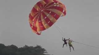 The wrong and dangerous way to parasail Kata Beach Phuket Thailand [upl. by Malloy]