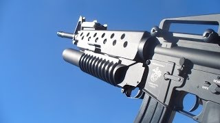 Specna Arms SA G02M16A3 W M203Airsoft Review [upl. by Ecnahs]