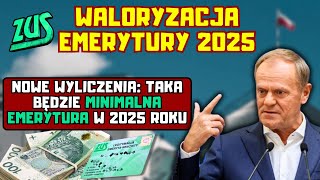 ⚡️Waloryzacja emerytury  nowe wyliczenia zysku na rękę Taka będzie minimalna emerytura w 2025 roku [upl. by Alarick323]