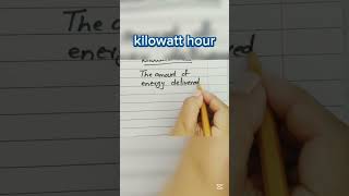 Kilowatt hour Defination easy to learn Study with Afshan [upl. by Aisyram]