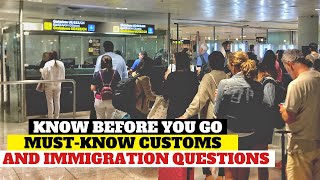 10 Customs amp Immigration Questions at the Airport If You Are Randomly Selected By Airport Security [upl. by Justina]