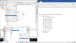 Simplify the Digital SOP expression and implement using Logic Gates in Multisim [upl. by Olivie]