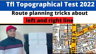 TfL Topographical Test 2022Route planning tricks about left and right lineTFL Route planning [upl. by Hagan782]