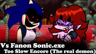 FNF  Fanon Sonic Vs GF  Too slow Encore  Vs Sonicexe V2  ModsHardFC [upl. by Ailil]